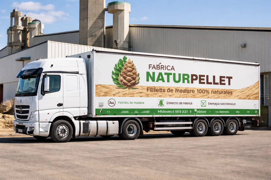 3 Cami&oacute;n con 24 palet de Naturpellet SACOS DE 15 KG certificado